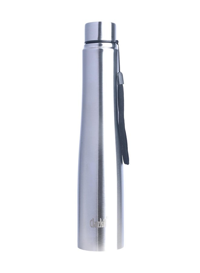 Clazkit زجاجة مياه كلازكيت أوبتيموس برو كلاسيك من الفولاذ المقاوم للصدأ سعة 1000 مل | حاصلة على شهادة الجودة الهندية (ISI) | مانعة للتسرب، مقاومة للصدأ، خالية من مادة BPA، متينة للاستخدام في الجامعة، الثلاجة، الرياضة، النادي الرياضي، اليوغا، والمكتب - سهلة التنظيف وقابلة لإعادة الاستخدام - Image 1